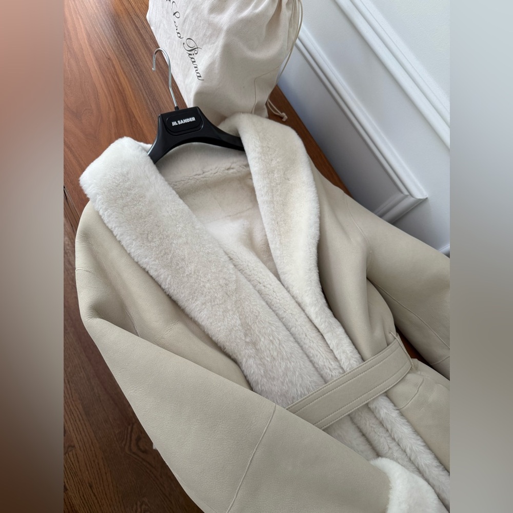 Shearling Leather Reversible Jil Sander Coat - image 1
